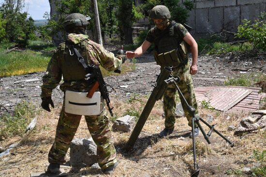 Работа разведчиков 150 мотострелковой дивизии Южной группы войск в Артемовске