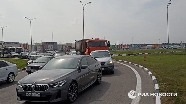 Пробки на северном въезде в Воронеж