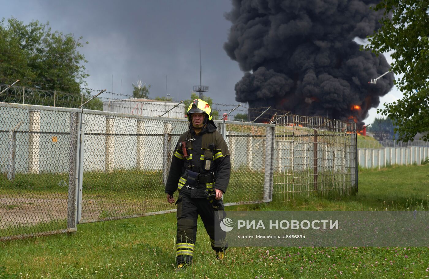 Взрыв на нефтебазе в Воронеже