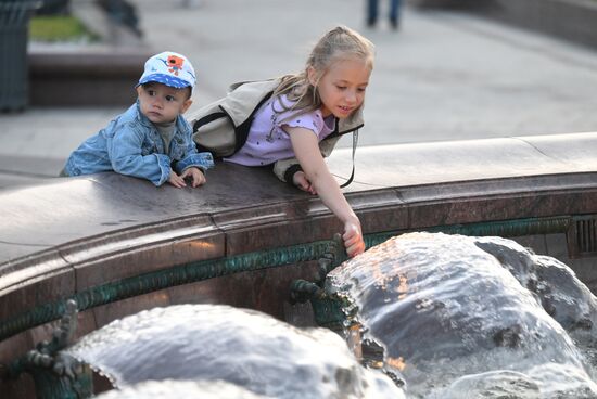 Обстановка  в центре Москвы