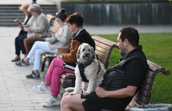 Обстановка  в центре Москвы