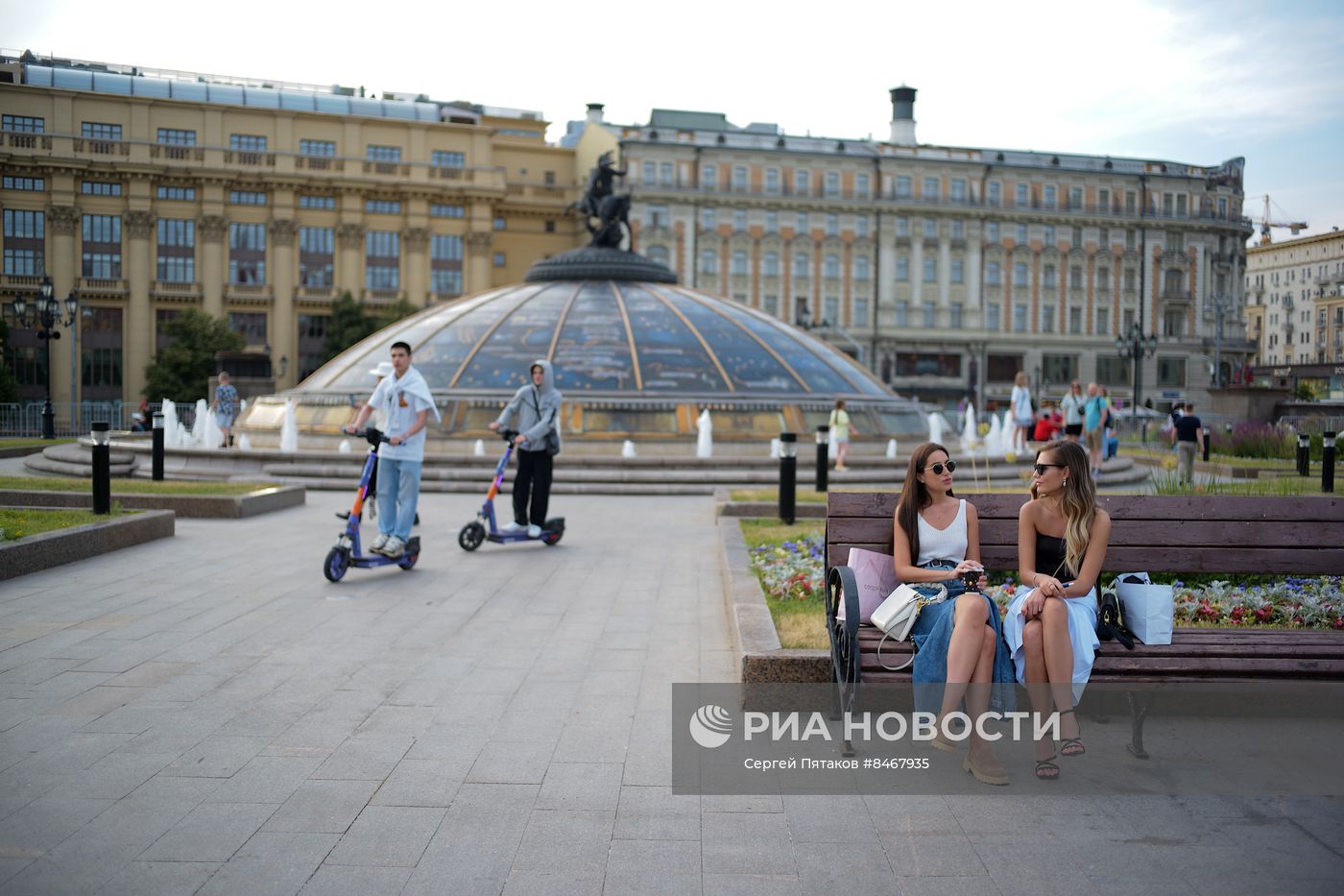 Теплая погода в Москве