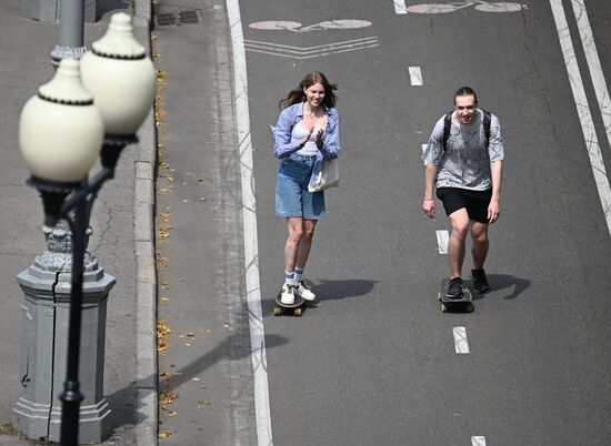 Отдых горожан в Москве