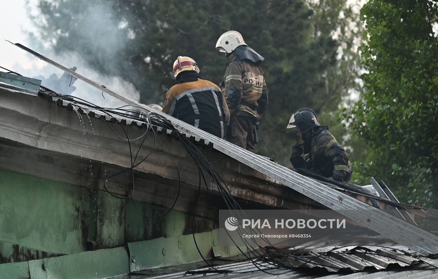 Пожар в зоопарке Ростова-на-Дону