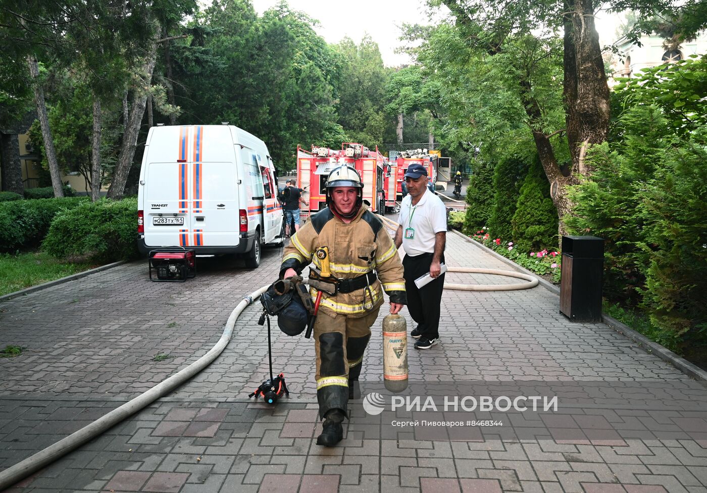 Пожар в зоопарке Ростова-на-Дону