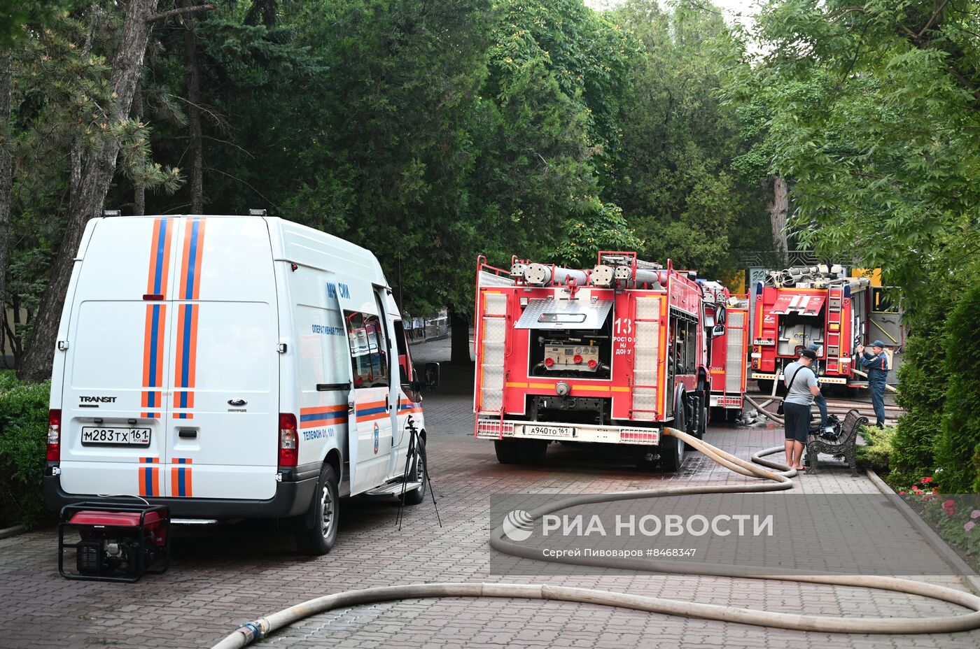 Пожар в зоопарке Ростова-на-Дону