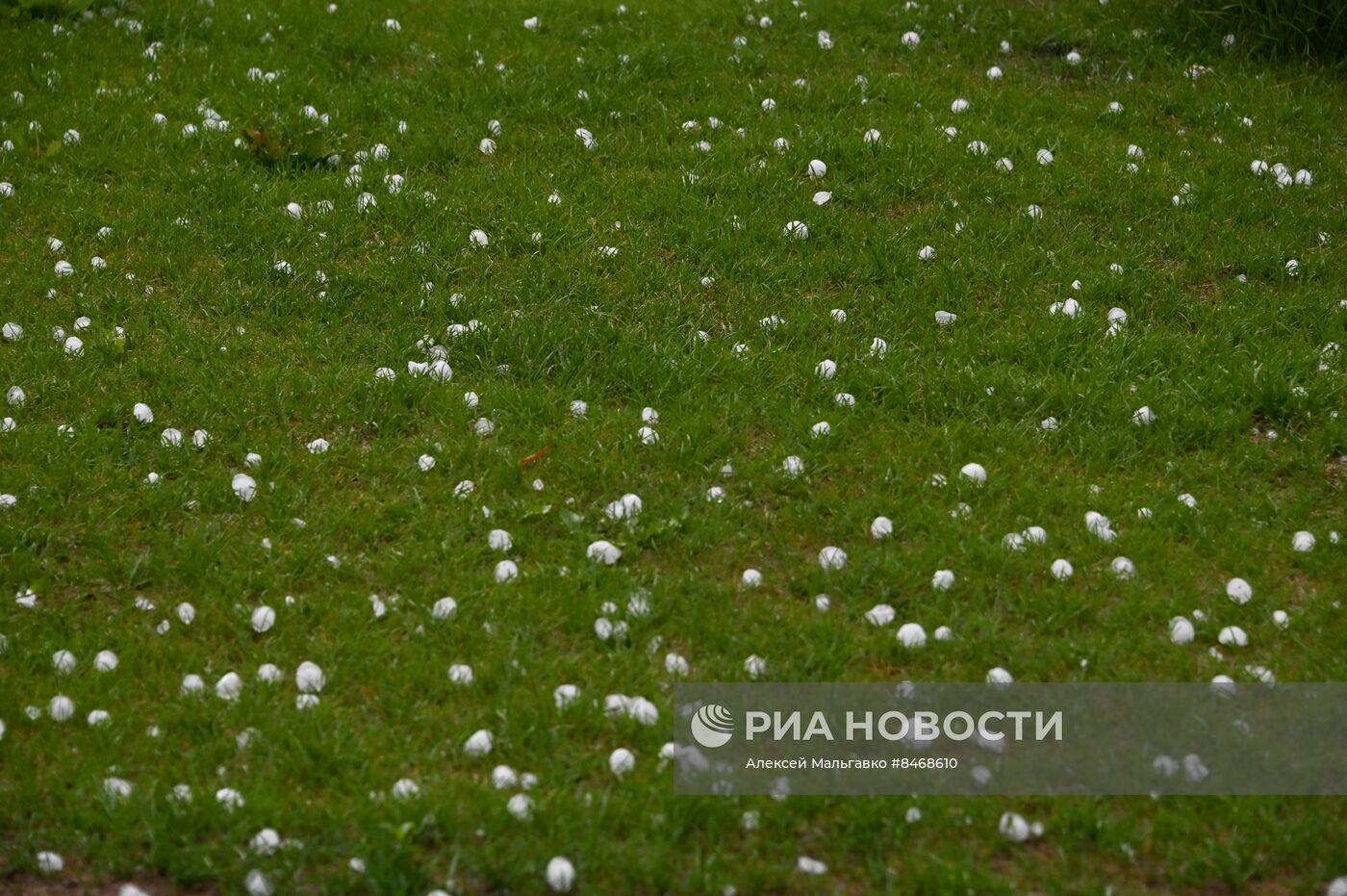 Крупный град в Омске