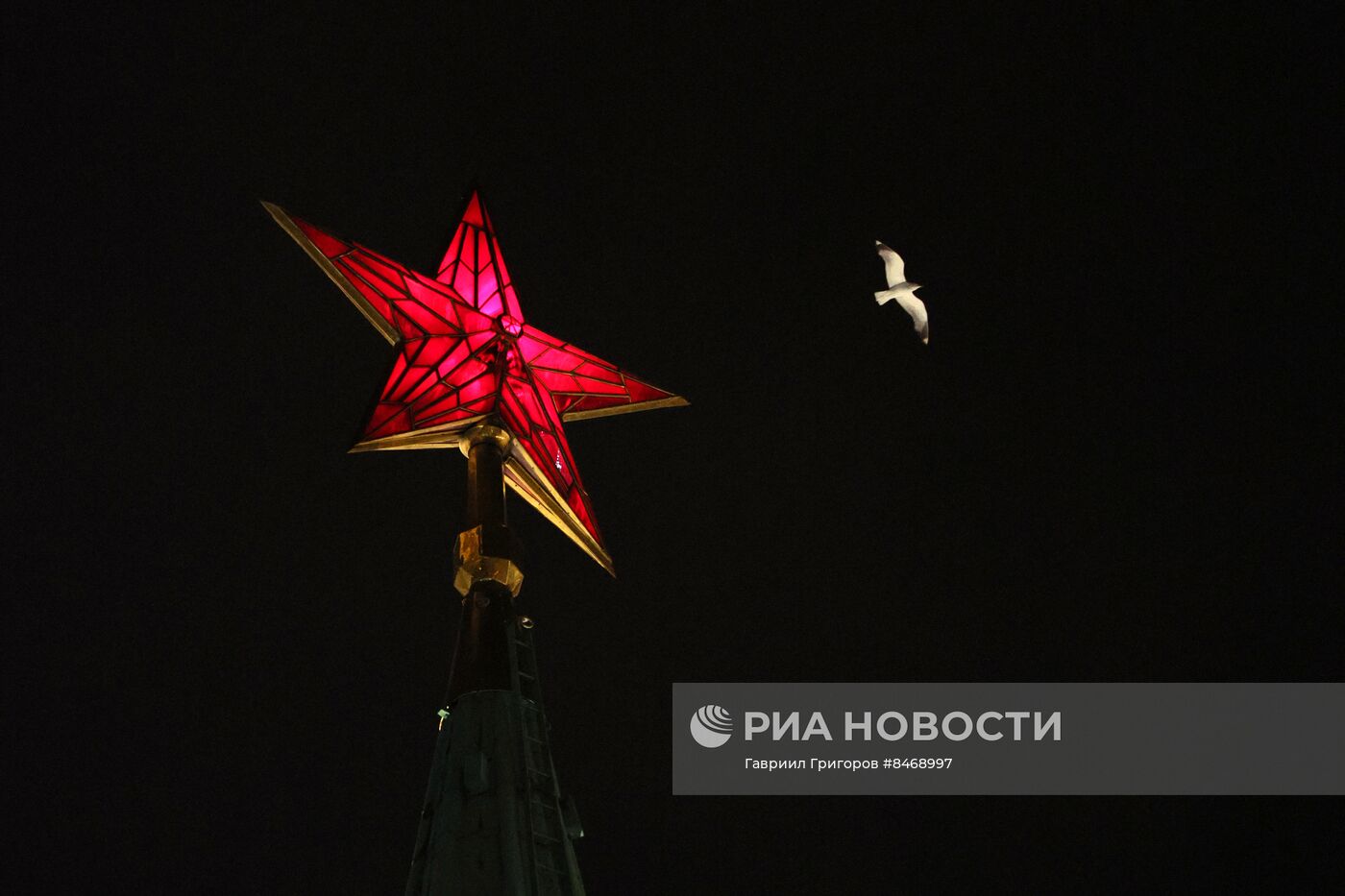 Звезда на Никольской башне московского Кремля