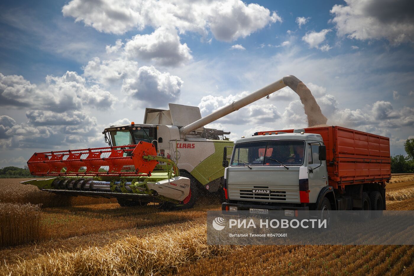 Старт уборки зерновых культур в Краснодарском крае