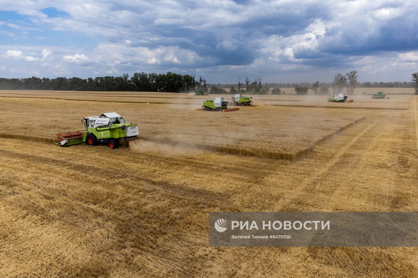 Старт уборки зерновых культур в Краснодарском крае