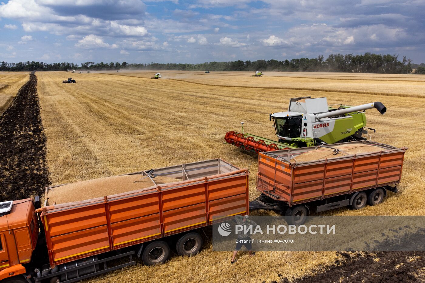 Старт уборки зерновых культур в Краснодарском крае