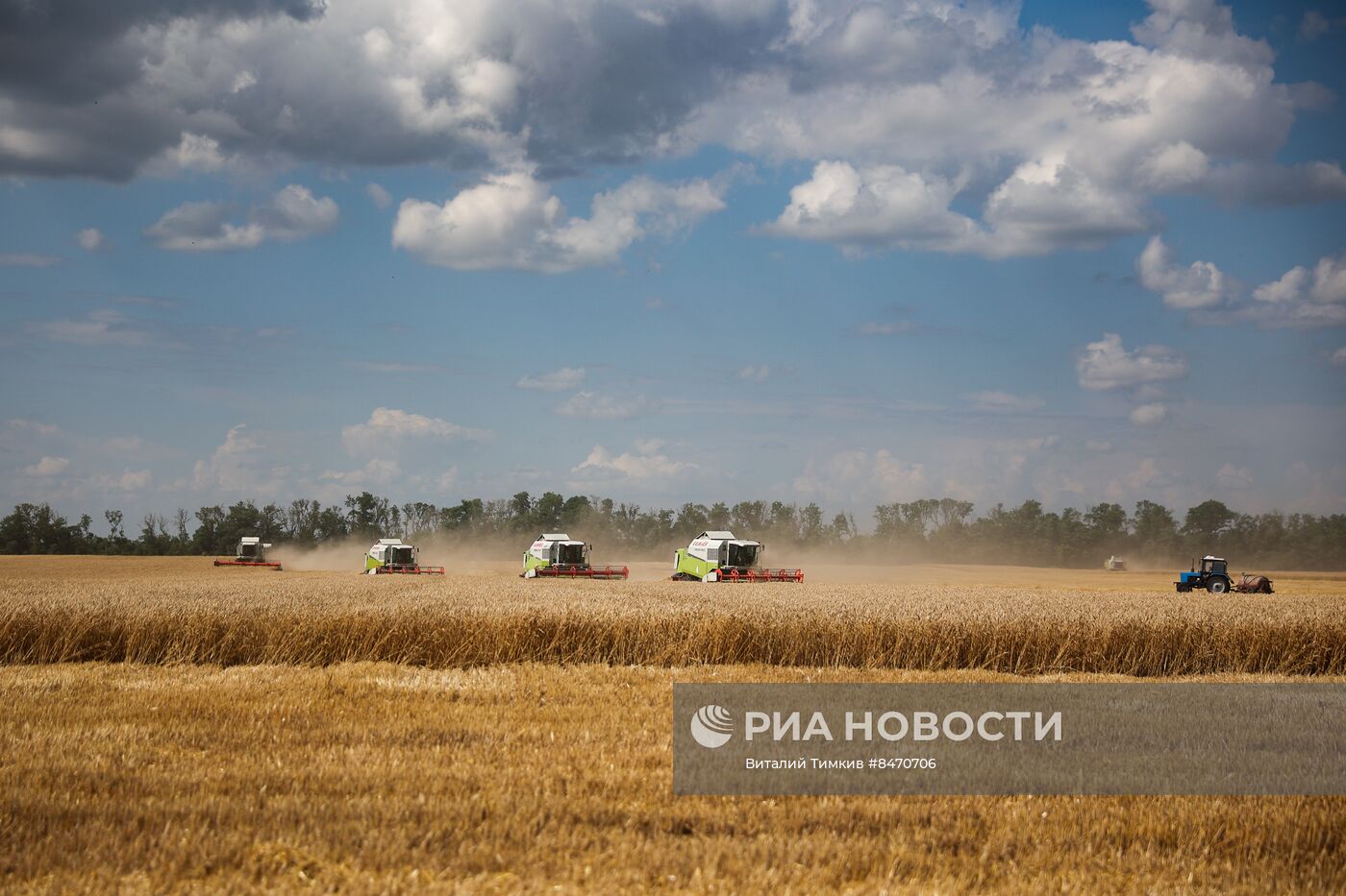 Старт уборки зерновых культур в Краснодарском крае