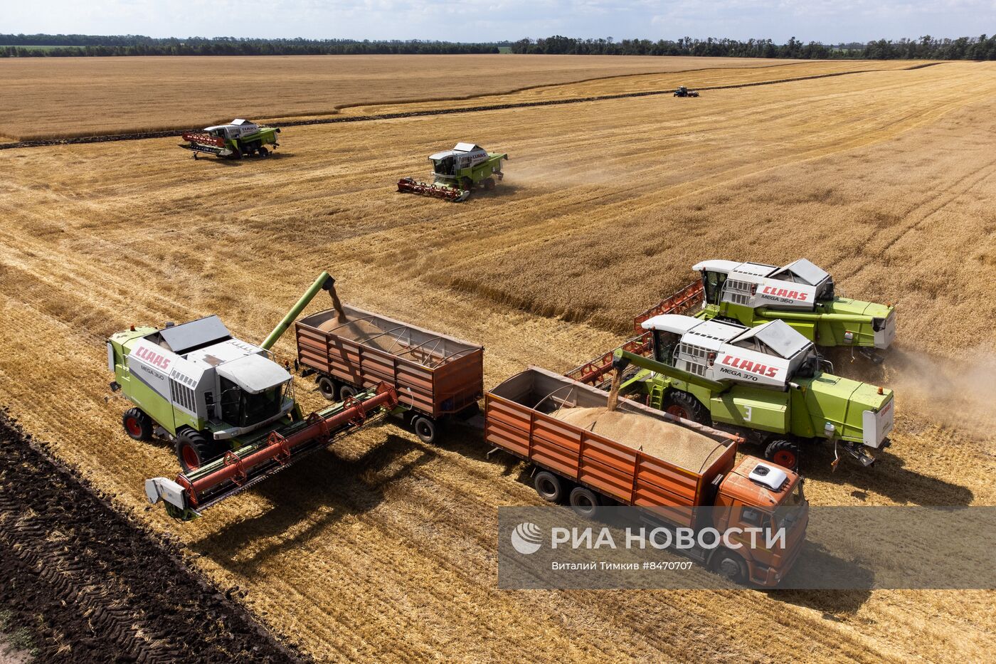 Старт уборки зерновых культур в Краснодарском крае