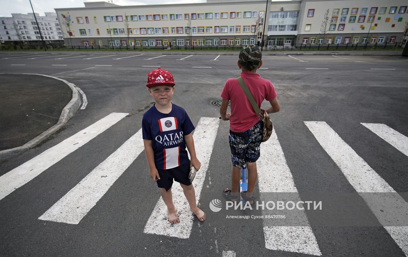 Строительство жилого квартала в Мариуполе