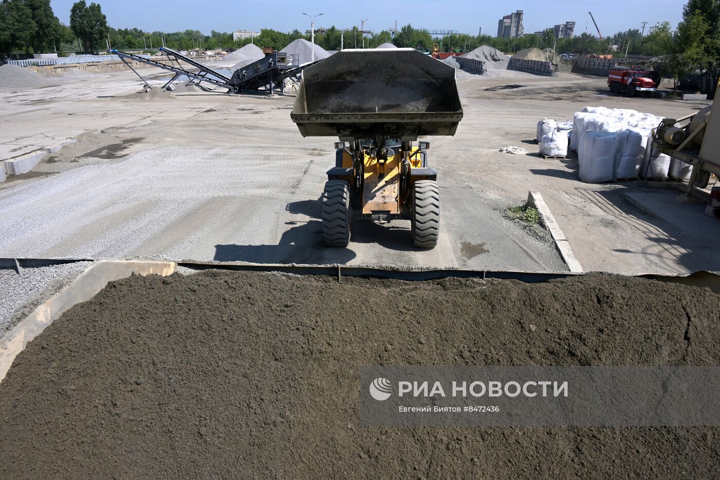 Функционирование асфальтобетонного завода на территории ЛНР