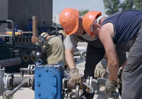 Функционирование асфальтобетонного завода на территории ЛНР