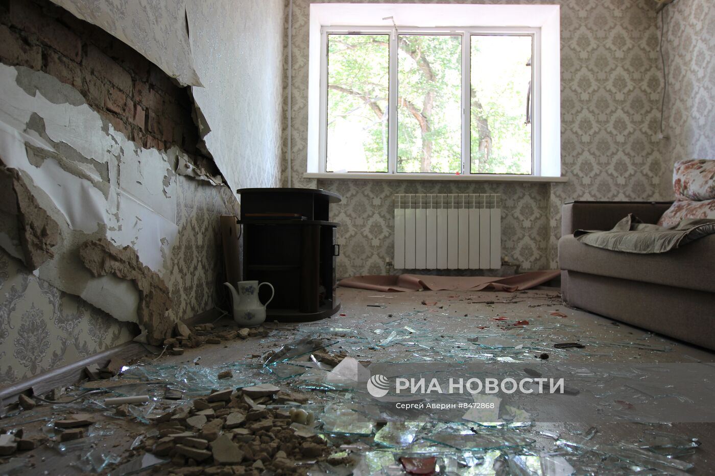 Последствия обстрела Макеевки