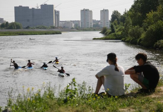 Всероссийские соревнования по гребному слалому в Тюмени