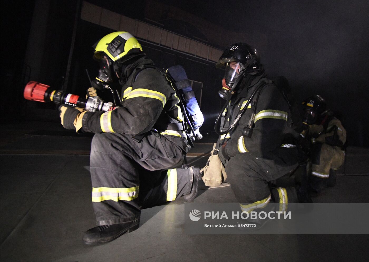 Пожарно-тактические учения в театре Владивостока