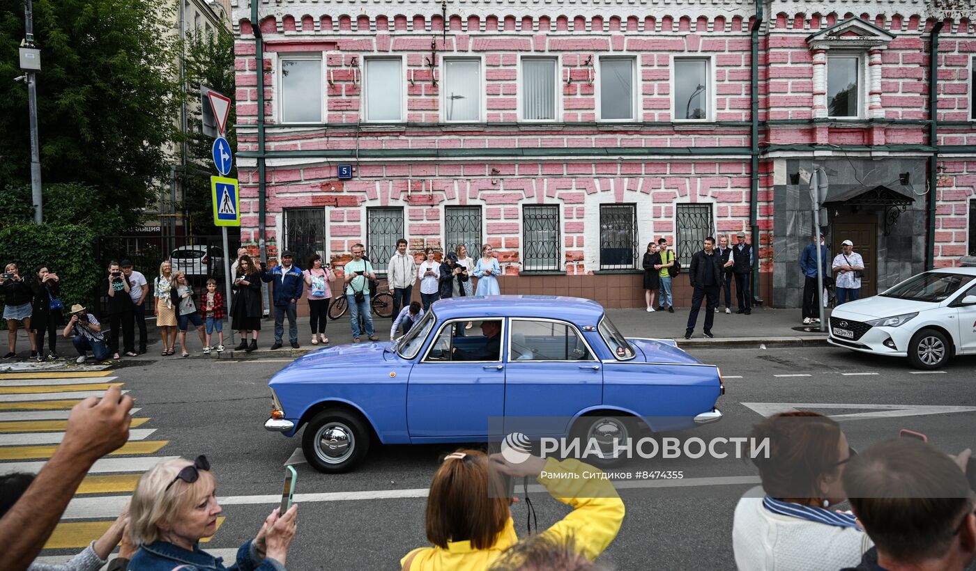 Парад ретротранспорта в Москве