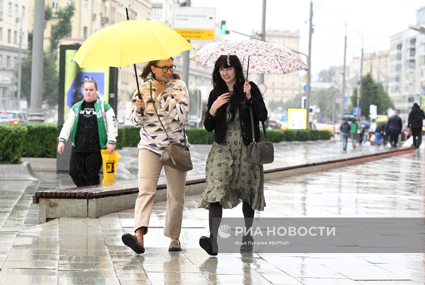 Холодная погода в Москве