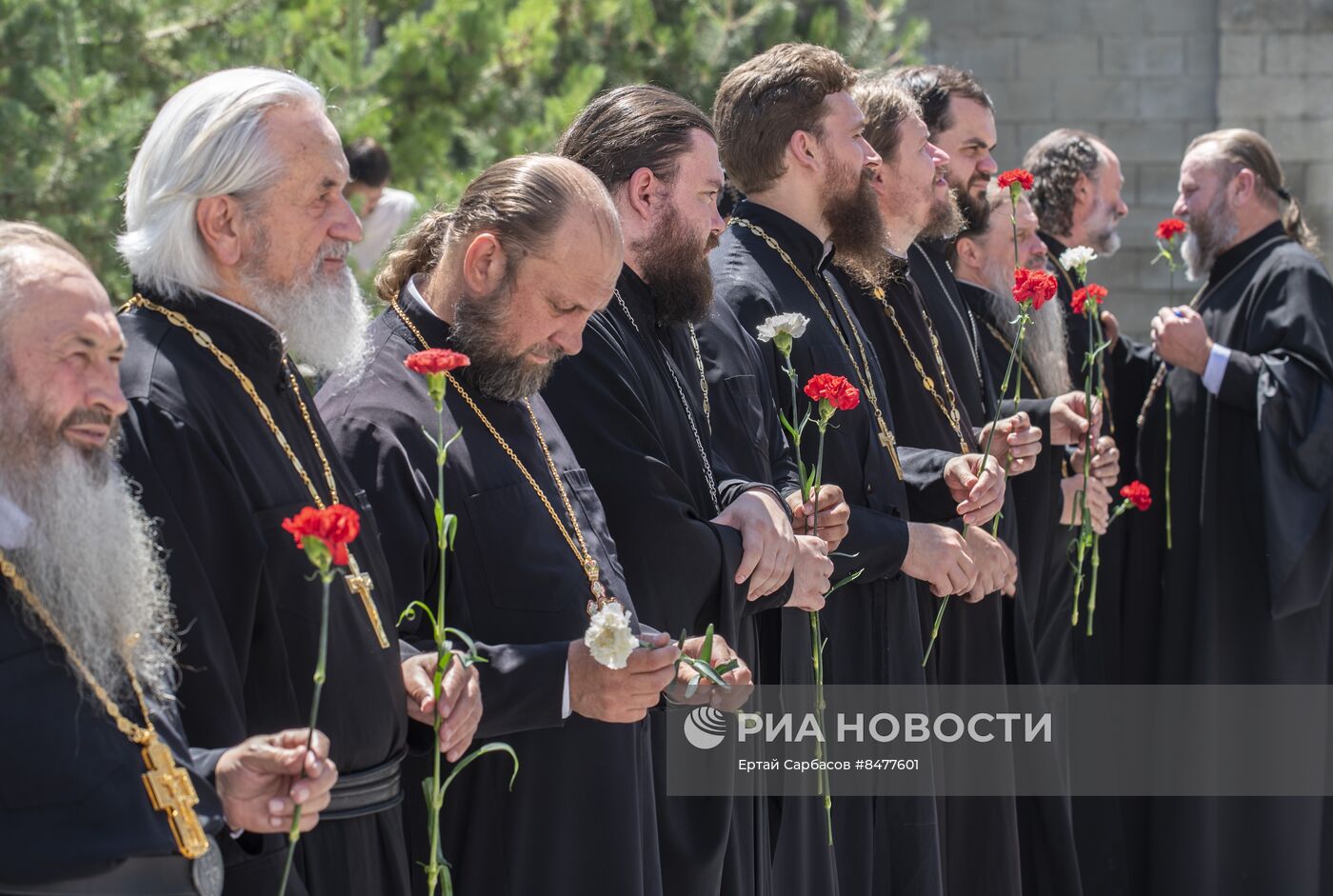 Открытие памятника А. Невскому в Казахстане