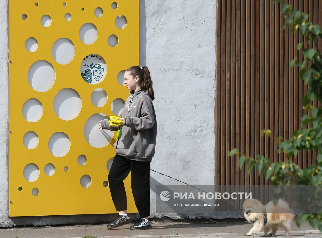 Тактильный сквер "Светлый" в Красноярске