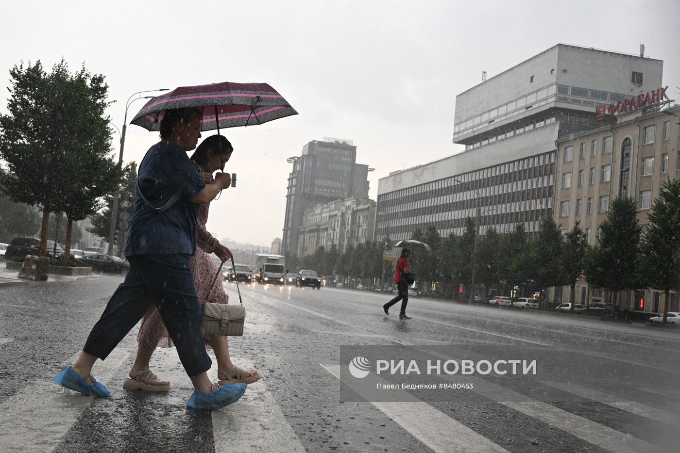 Сильный ливень в Москве