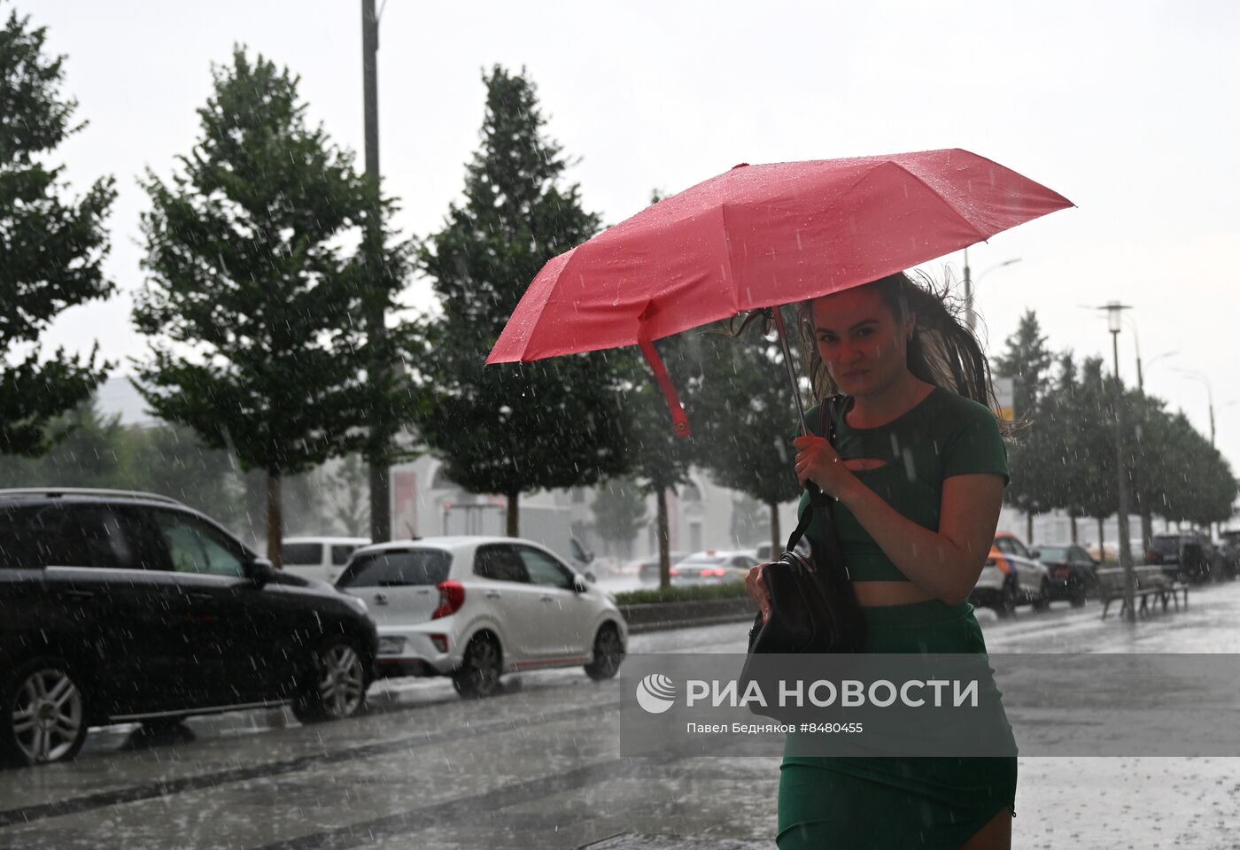 Сильный ливень в Москве