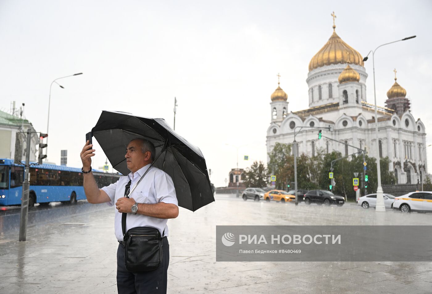 Сильный ливень в Москве