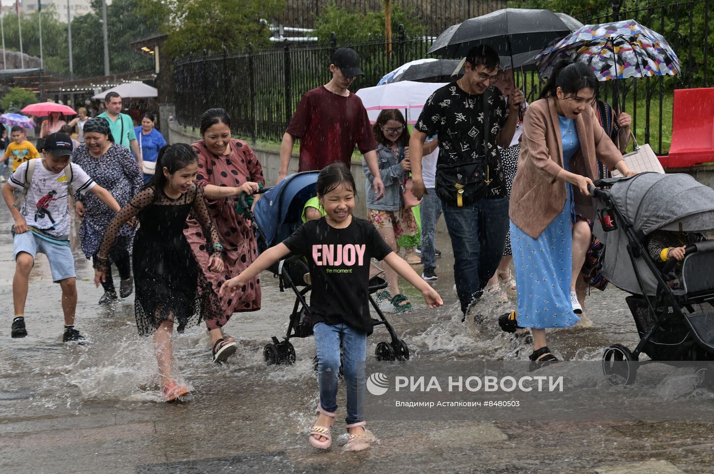 Сильный ливень в Москве