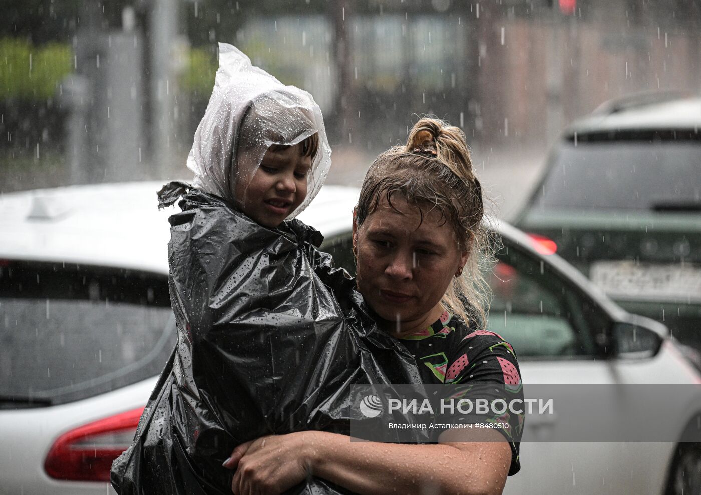 Сильный ливень в Москве