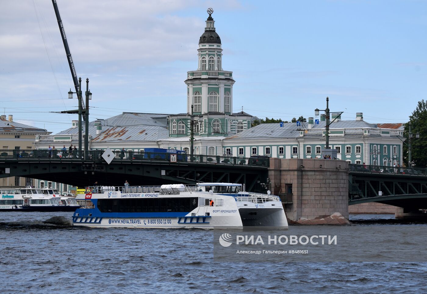 Открытие линии скоростного пассажирского катамарана "Петербург - Кронштадт"