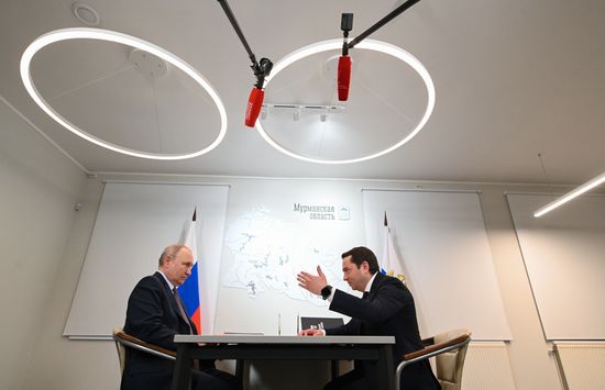 Рабочая поездка президента РФ В. Путина в Мурманскую область