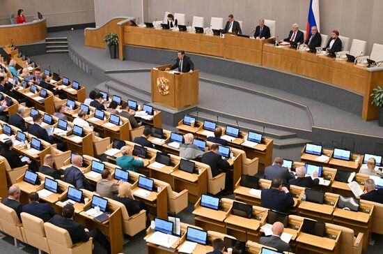 Пленарное заседание Государственной Думы РФ