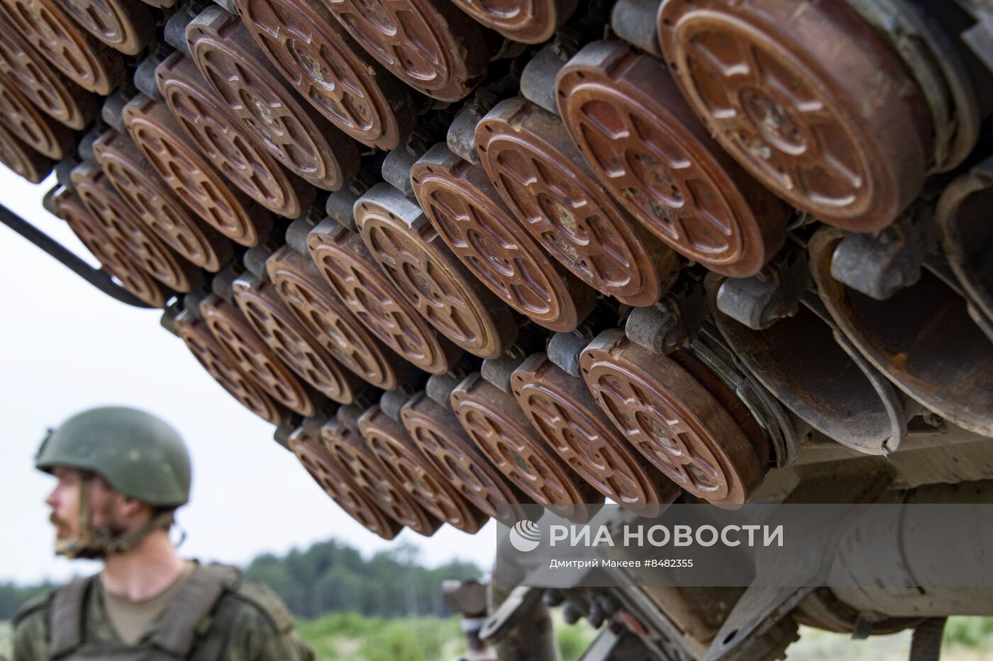 Работа расчета РСЗО на Херсонском направлении