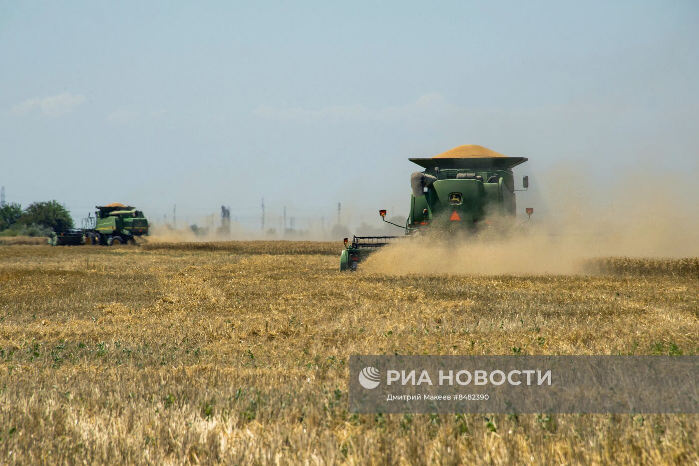 Уборка урожая зерновых в Херсонской области