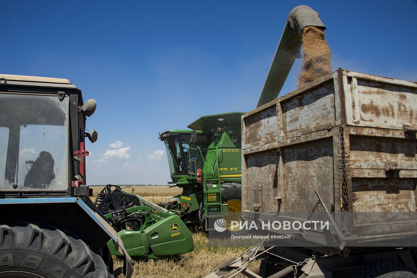 Уборка урожая зерновых в Херсонской области