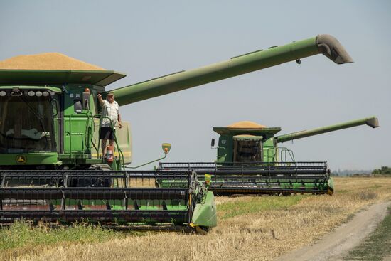 Уборка урожая зерновых в Херсонской области