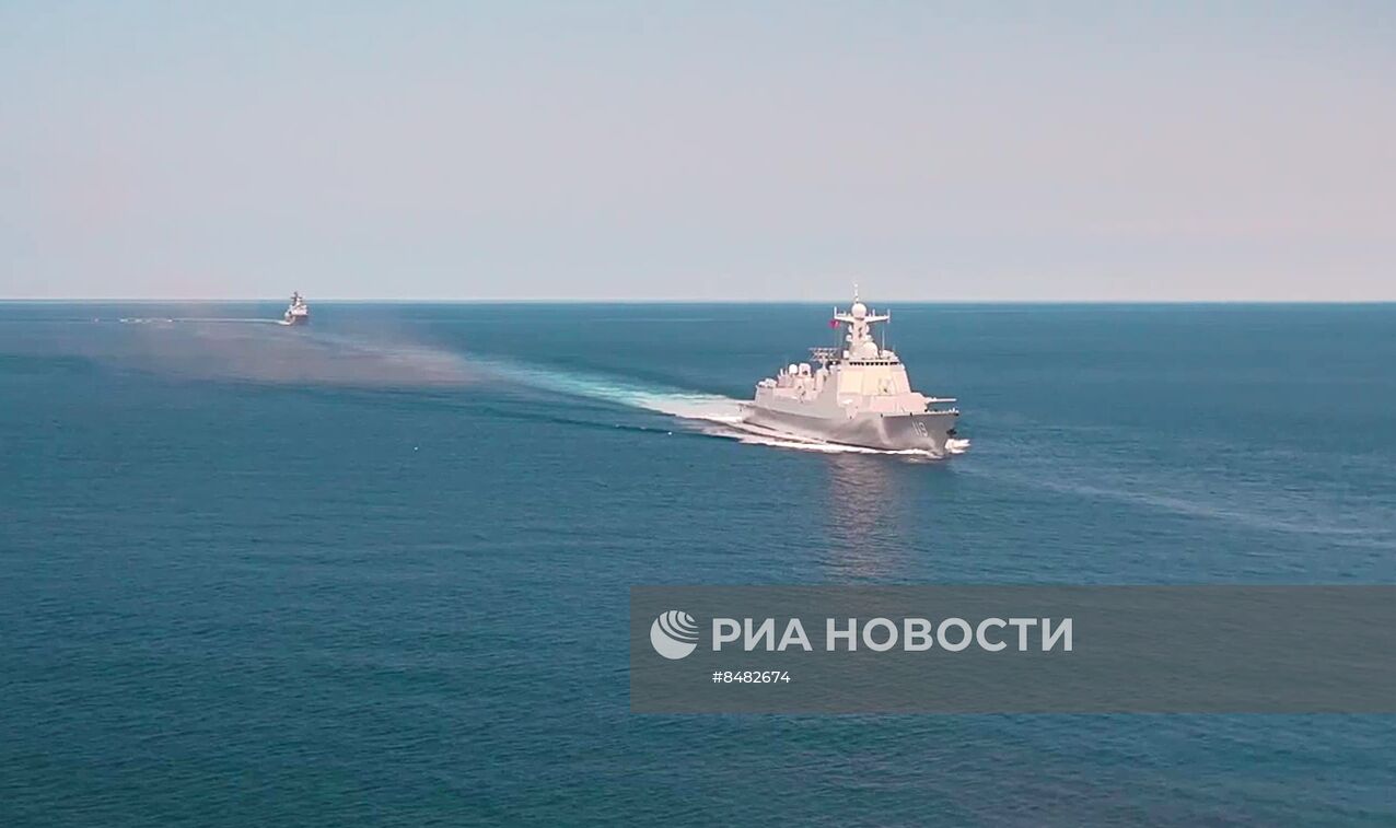 Совместные учения России и Китая в Японском море