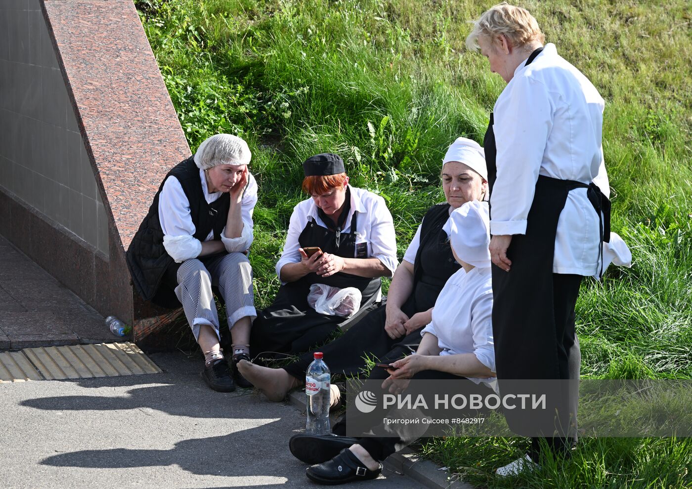 Прорыв горячей воды в ТЦ "Времена года" в Москве