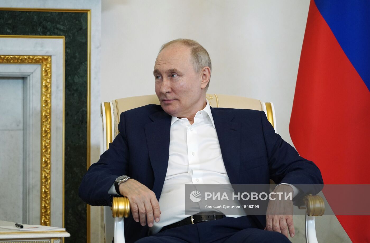 Встреча президента РФ В. Путина и президента Белоруссии А. Лукашенко