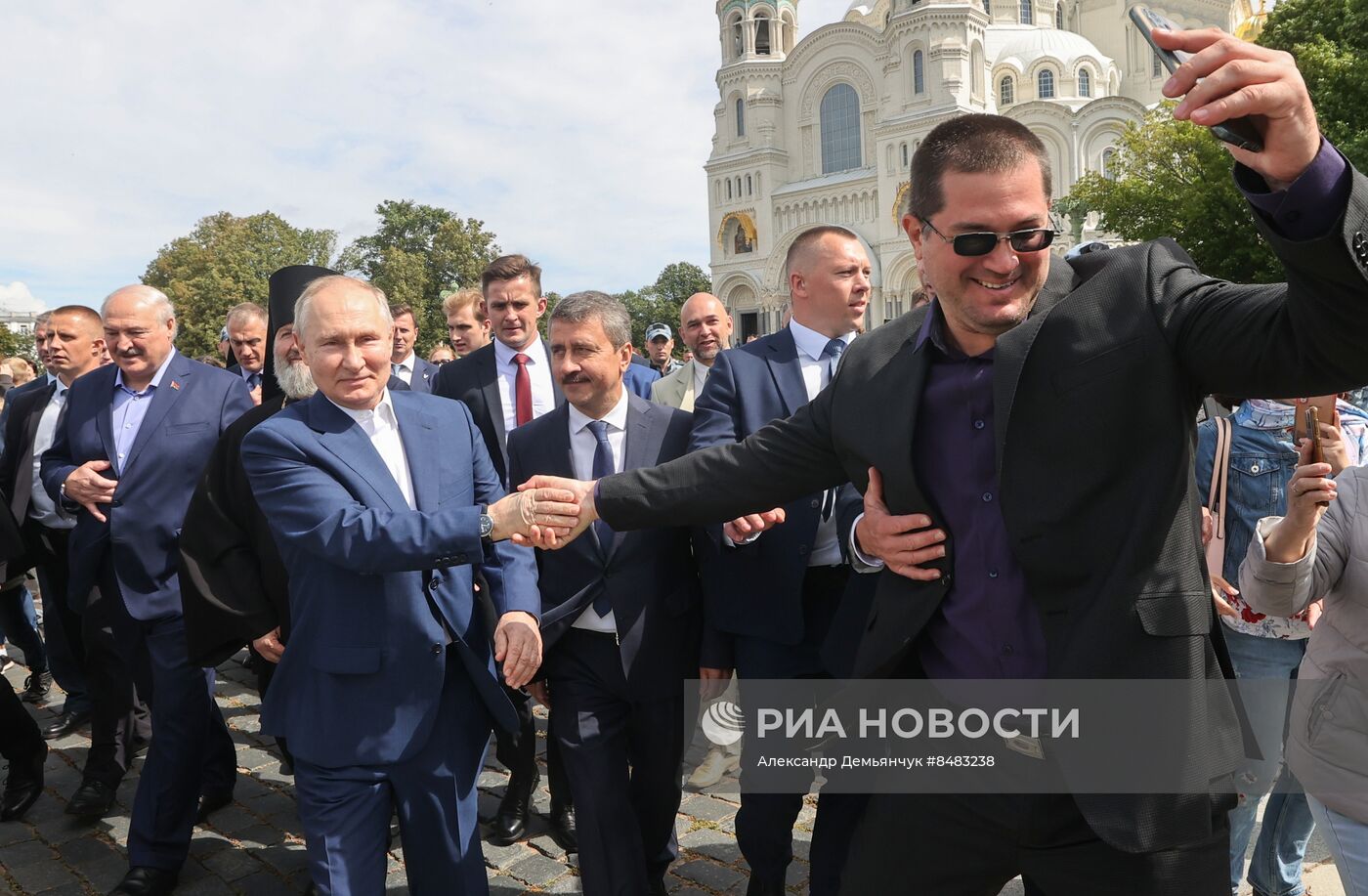 Встреча президента РФ В. Путина и президента Белоруссии А. Лукашенко