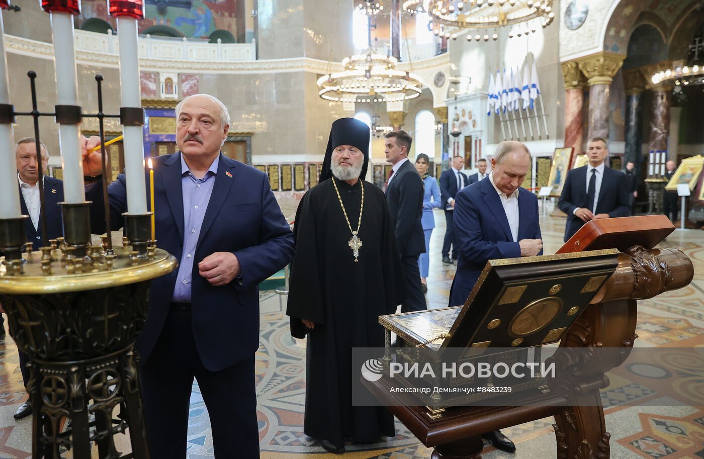 Встреча президента РФ В. Путина и президента Белоруссии А. Лукашенко