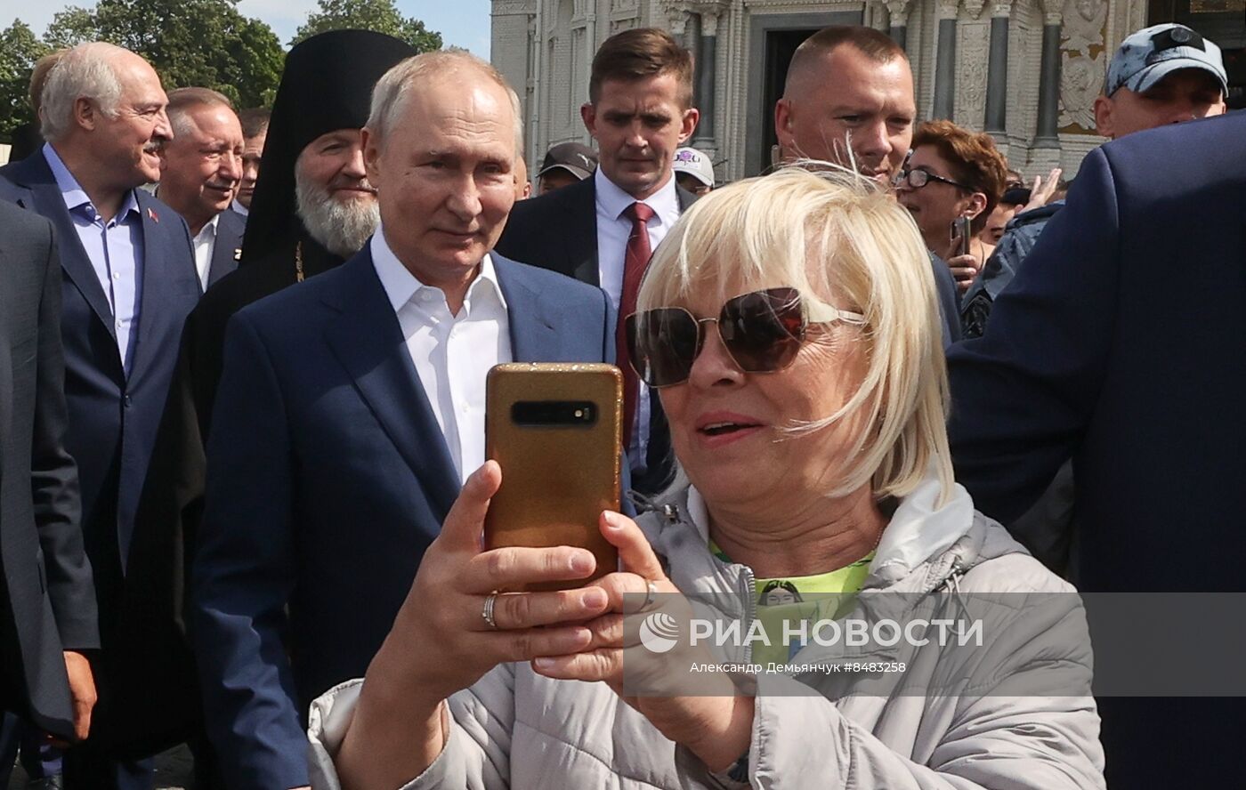 Встреча президента РФ В. Путина и президента Белоруссии А. Лукашенко