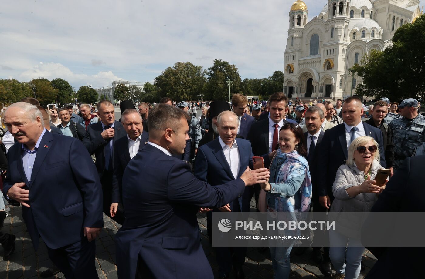 Встреча президента РФ В. Путина и президента Белоруссии А. Лукашенко