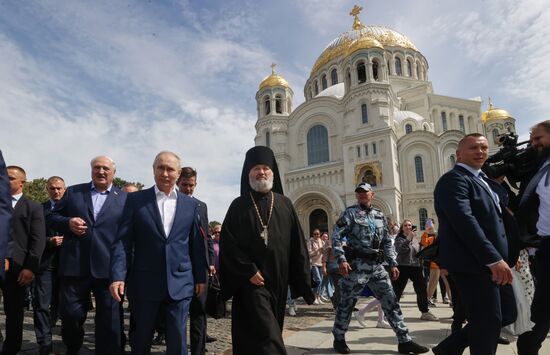 Встреча президента РФ В. Путина и президента Белоруссии А. Лукашенко