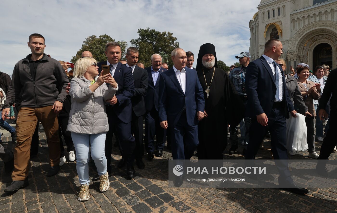 Встреча президента РФ В. Путина и президента Белоруссии А. Лукашенко