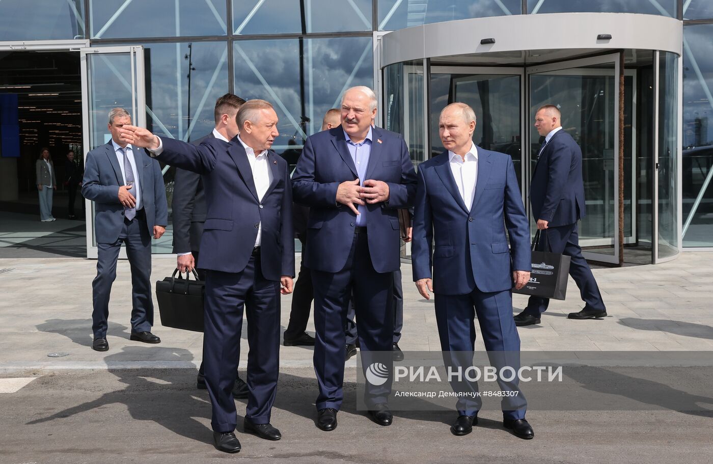 Встреча президента РФ В. Путина и президента Белоруссии А. Лукашенко