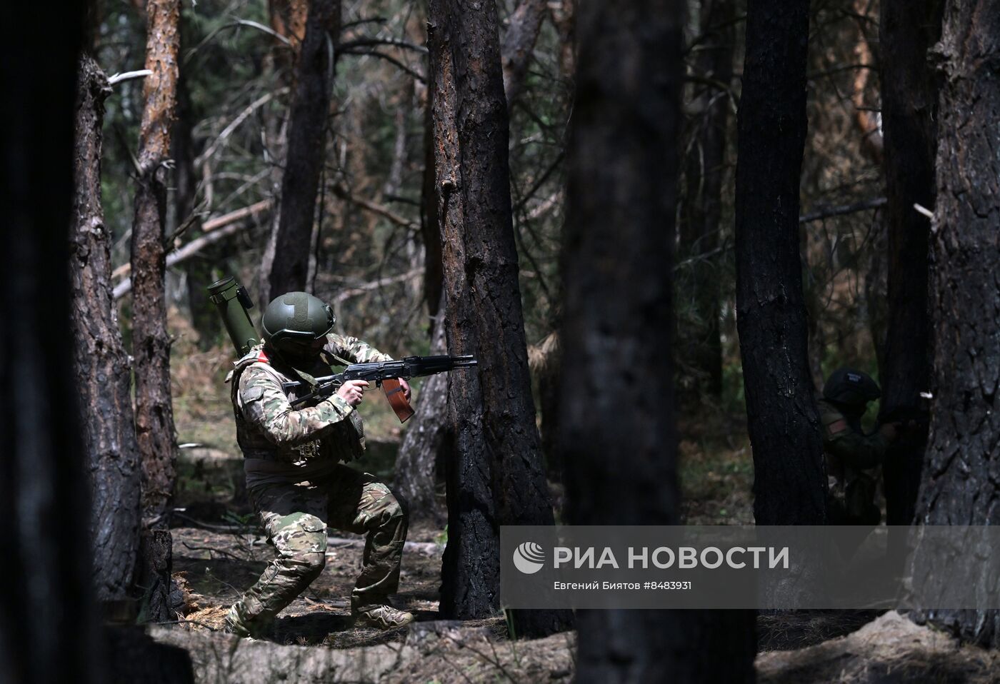 Боевая работа огнеметчиков ЦВО на Краснолиманском направлении